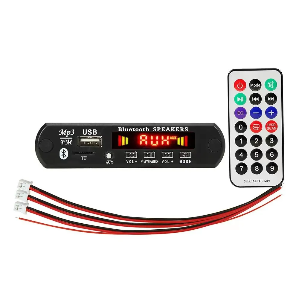 MP3 decoding board Blue tooth module 12V with power amplifier 2 * 25W color screen call recording lossless motherboardcar player