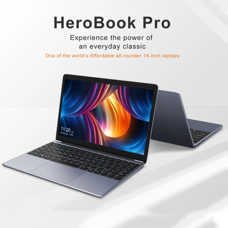 Original Chuwi Herobook Pro Laptops 14.1 inch RAM 8GB ROM 256GB Wins 10 Intel Gemini Lake N4000 Notebooks