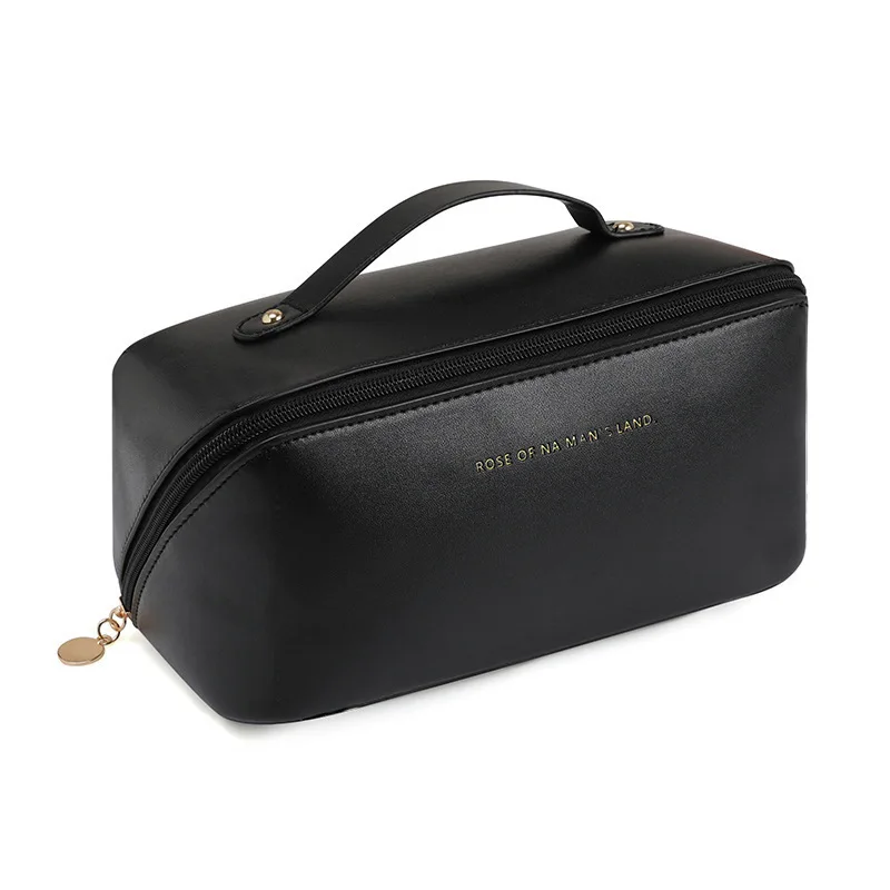 Factory New Design High Quality Portable Travel PU Material Makeup Bag Travel Women Cosmetic Bag