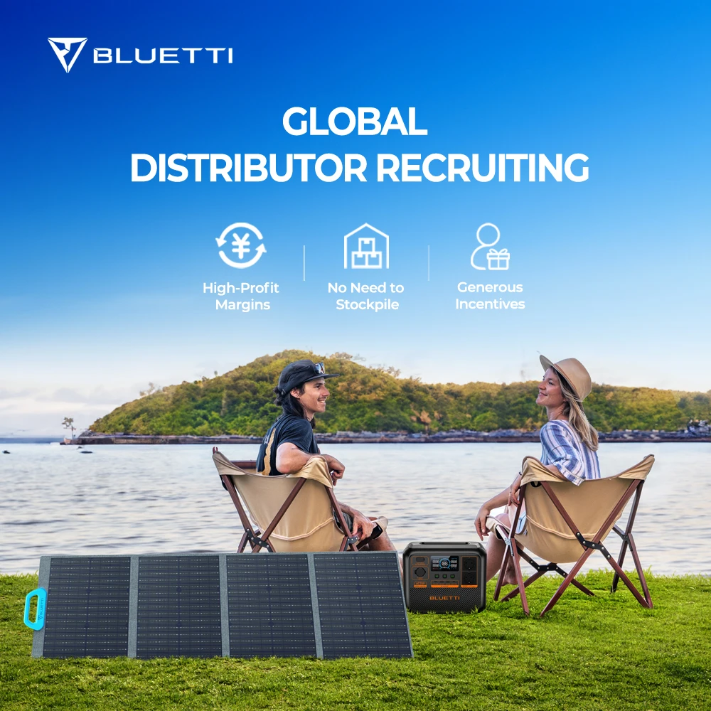 Солнечная генераторная батарея Bluetti 1000 Вт 2000 110 В 230 электростанция для кемпинга портативная солнечная