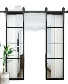 Modern double tempered glass panel insect-Proof ,anti-UV Steel Doors and Windows with grill design for sunlight room