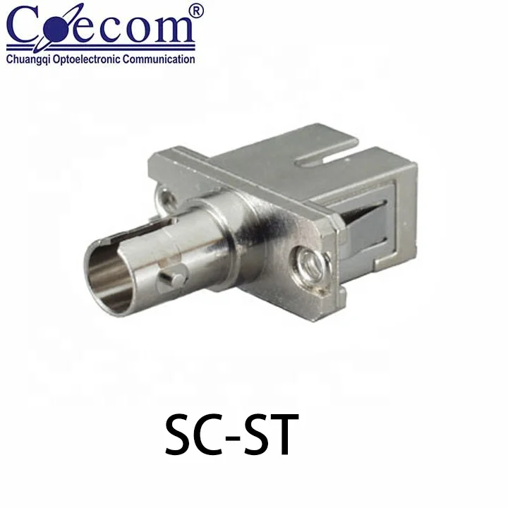 ROHS ST - SC Fiber Adapter Hybrid Optical Fiber Adapter Fiber Optic Adapter, Low Insert Loss