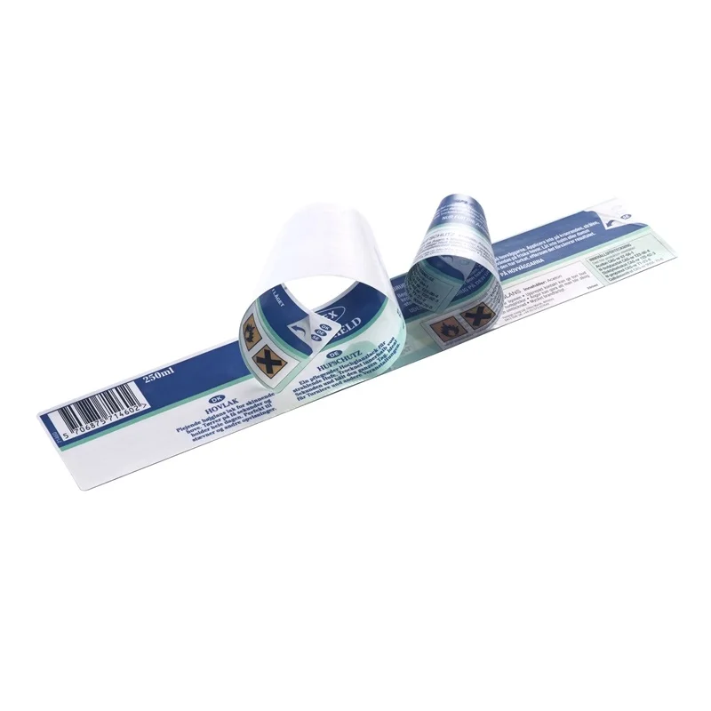 2021 new style adhesive double layer booklet double page labels with customized design