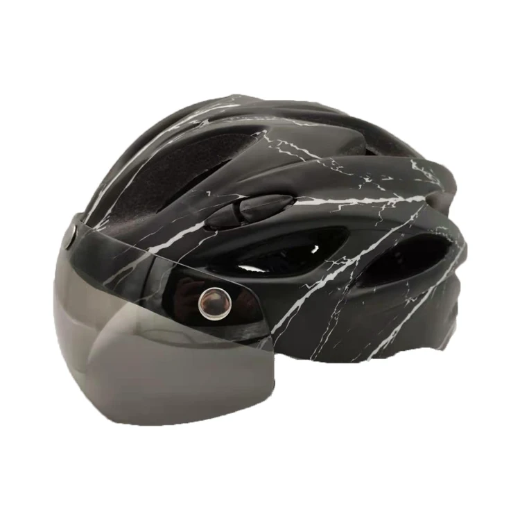 New Arrival Sport Bicycle Helmet  Black And White Adult Bicycle Aero Helmet