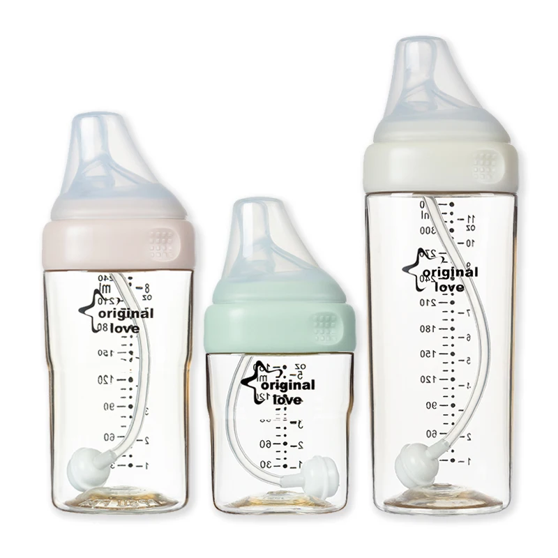 Wholesale BPA Free Anti-Colic Storage Milk Water PPSU Square Baby Bottle