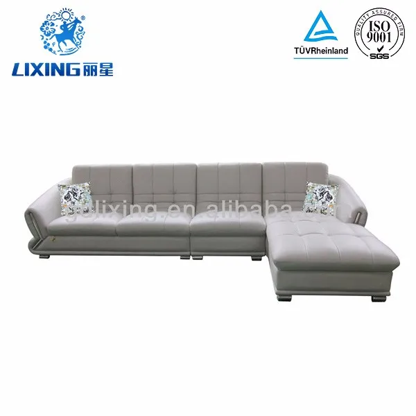 
Living room hotel use leather sofa set modern sectional furniture 2y552 