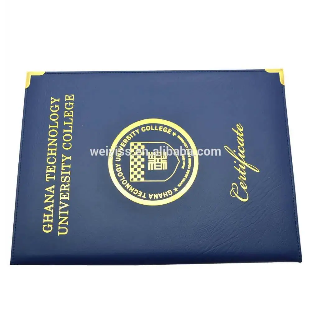 High Quality Presentation Folder A4 Leather Certificate Holder