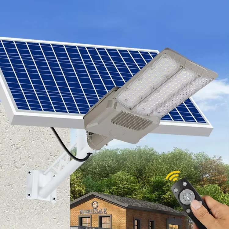 LED 3 Side Optical Lens Solar Garden Lamp IP65 Waterproof Courtyard Square Outdoor Solar Flood Light Solar Street Light