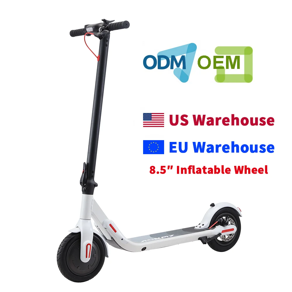 В Европе склад дешевые двухколесный 8,5 дюймов легкий складной электрический скутер 36V 250W 7.8Ah е-скутер способный преодолевать Броды
