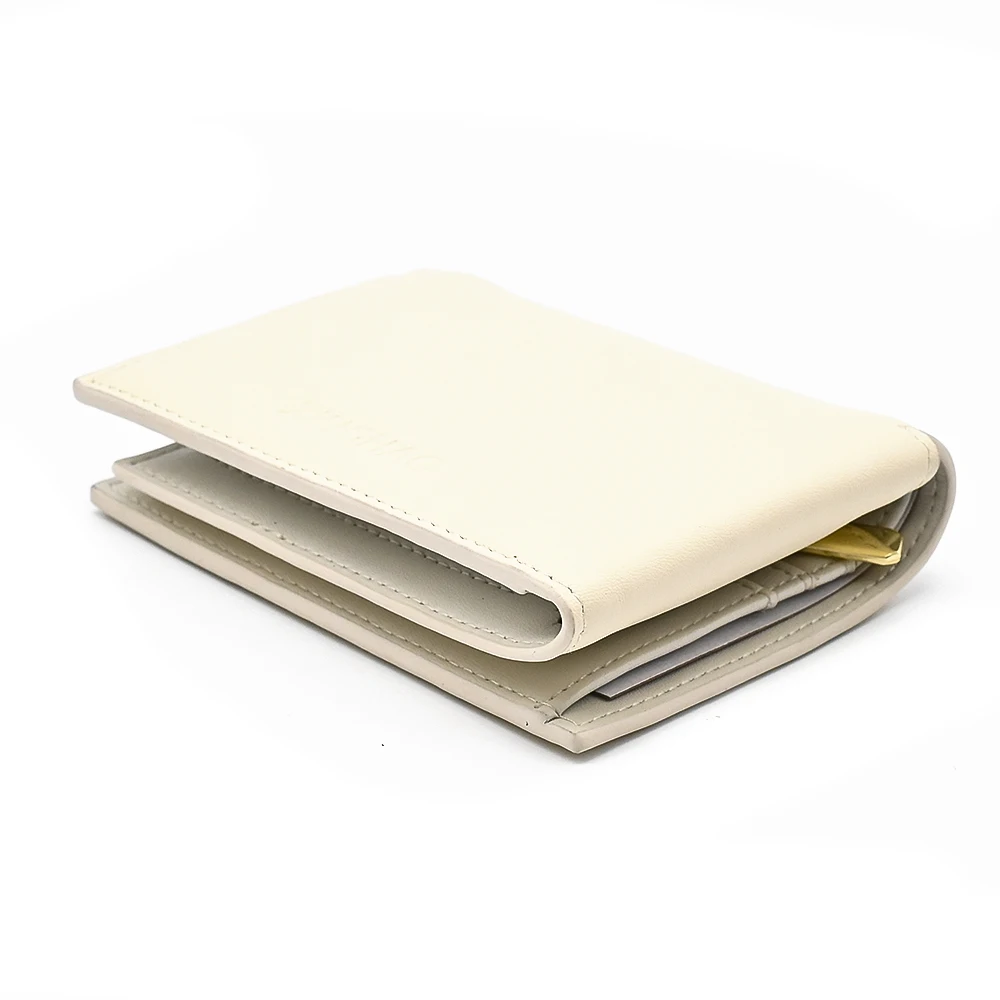 Fashion Design Leather Wallets Durable Credit Card Holder Custom Logo Genuine Leather Wallet Women
