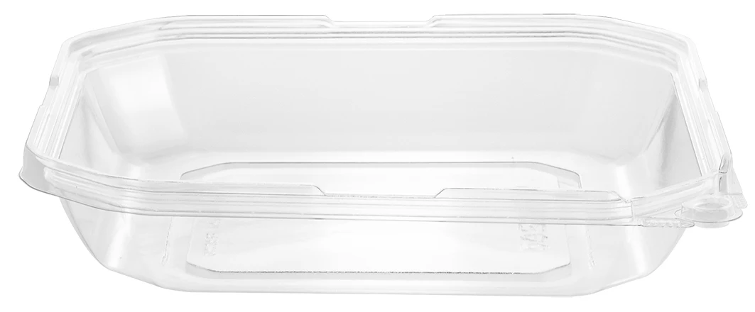 36oz Disposable Clear PET Plastic Food Containers with Clamshell Design for Takeaway