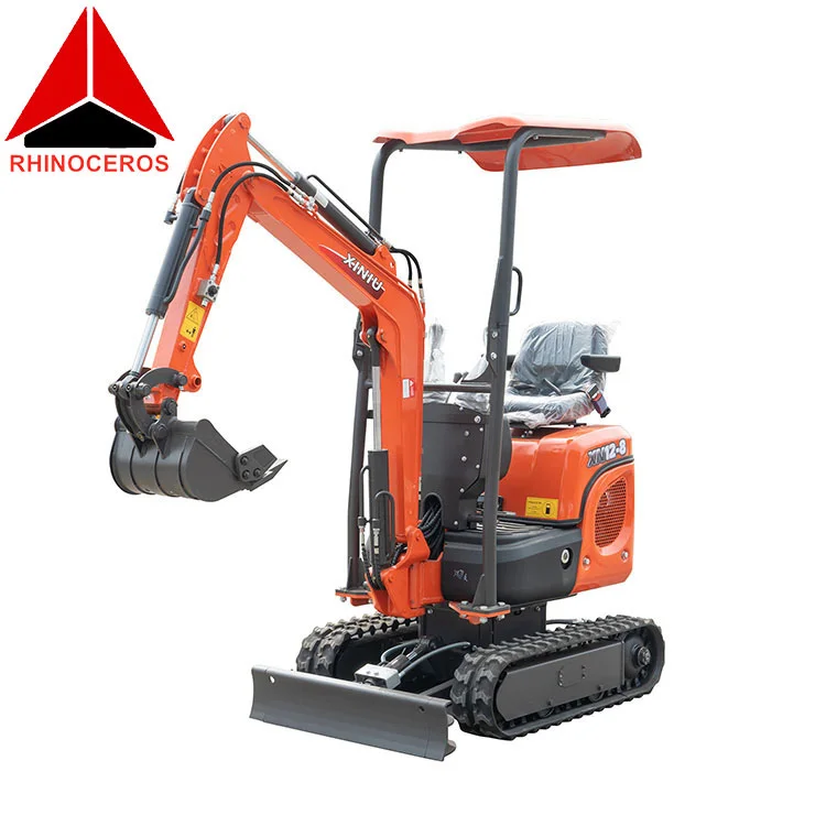 Rhinoceros XN10-8 small excavators bagger excavadora mini excavator 1 ton price minibagger mini pelle earthmoving machinery