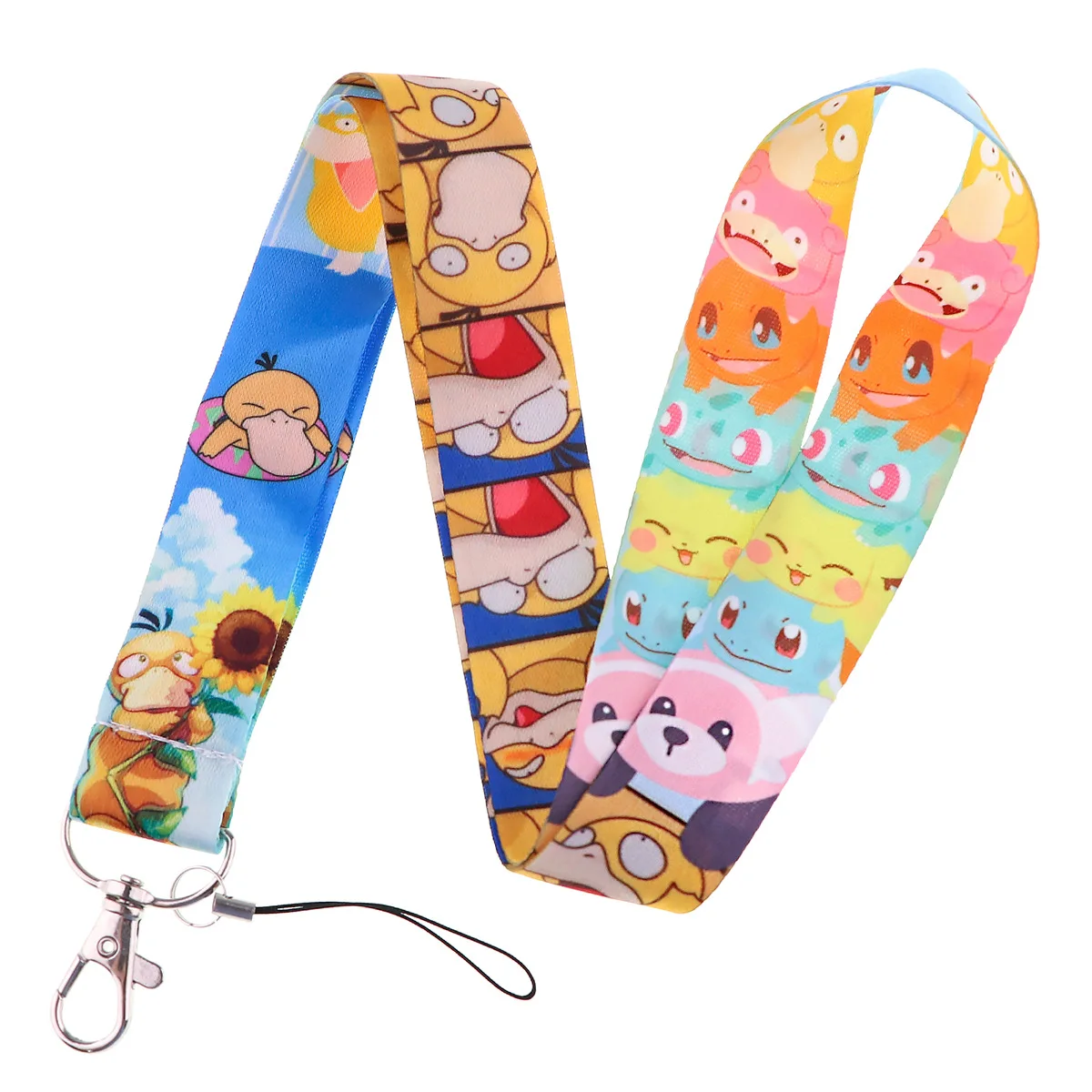 Cute cartoon character HP anime lanyard keychain with name badge card holder