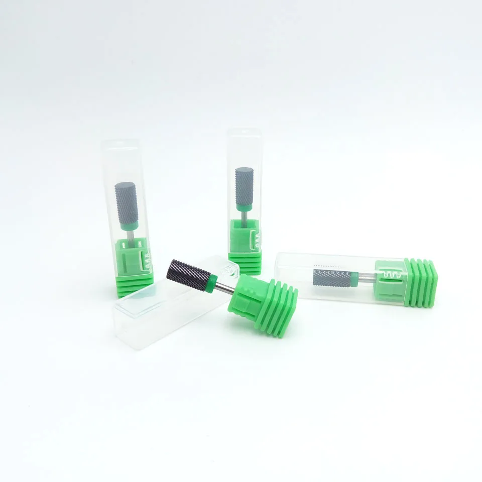 
HYTOOS Barrel Black Ceramic Nail Drill Bits 3/32