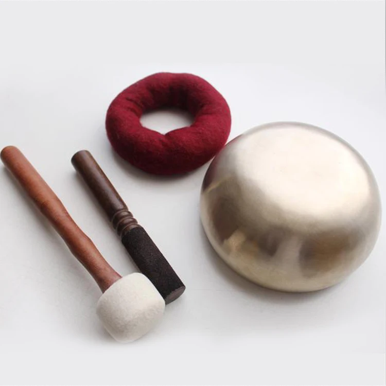 
Sangha Therapy Note # E Tibetan Singing Bowl With Cushion And Mallet 