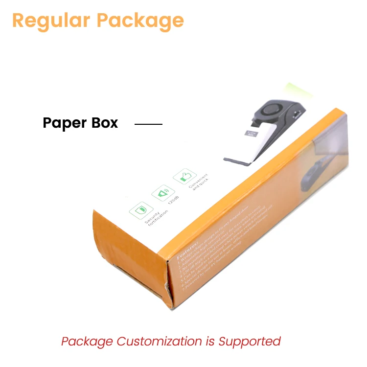 Anti-Theft Home Security Wedge Shape 120DB Door Stop Alarm