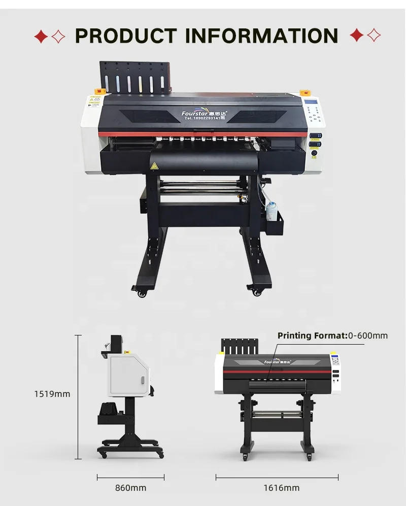 Latest Technology Epson i3200 4 heads dtf printer 24 inch  dtf 60 cm t shirt druck printing impresora dtf printer