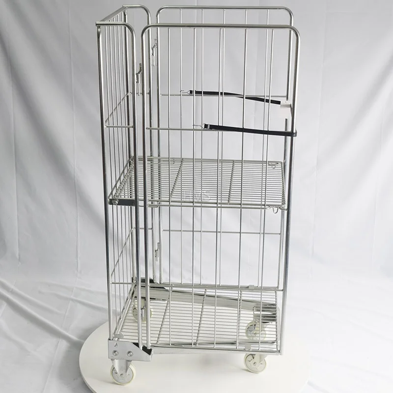 Manufactory Direct Logistic Trolley Cage Trolleys For Transport Roll Cgae