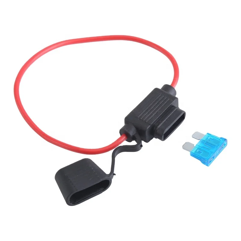 12 AWG Car Inline Fuse Holder with 30A ATC/ATO Color Coding Blade Fuse box