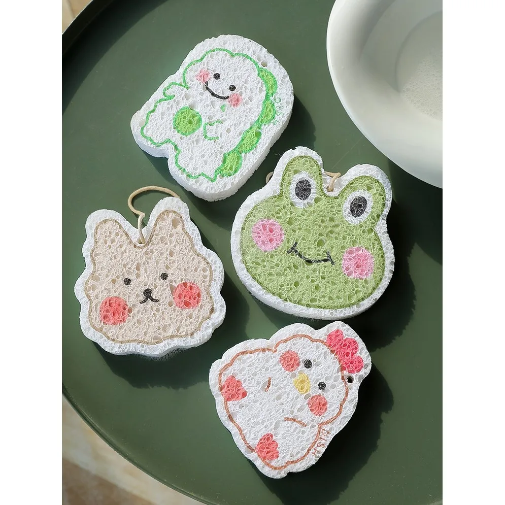 Новый продукт пользовательские кухонные чистящие губки Целлюлозные сжатые для очистки