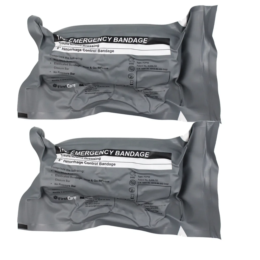 Anthrive New Arrival 4 inch First Aid Wound Emergency Trauma Dressing Elastic Combat Israel Tactical Israeli Bandage