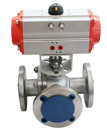 pneumatic actuator  single action carbon steel 4 inch ANSI150LBS flange floating ball valve distributor