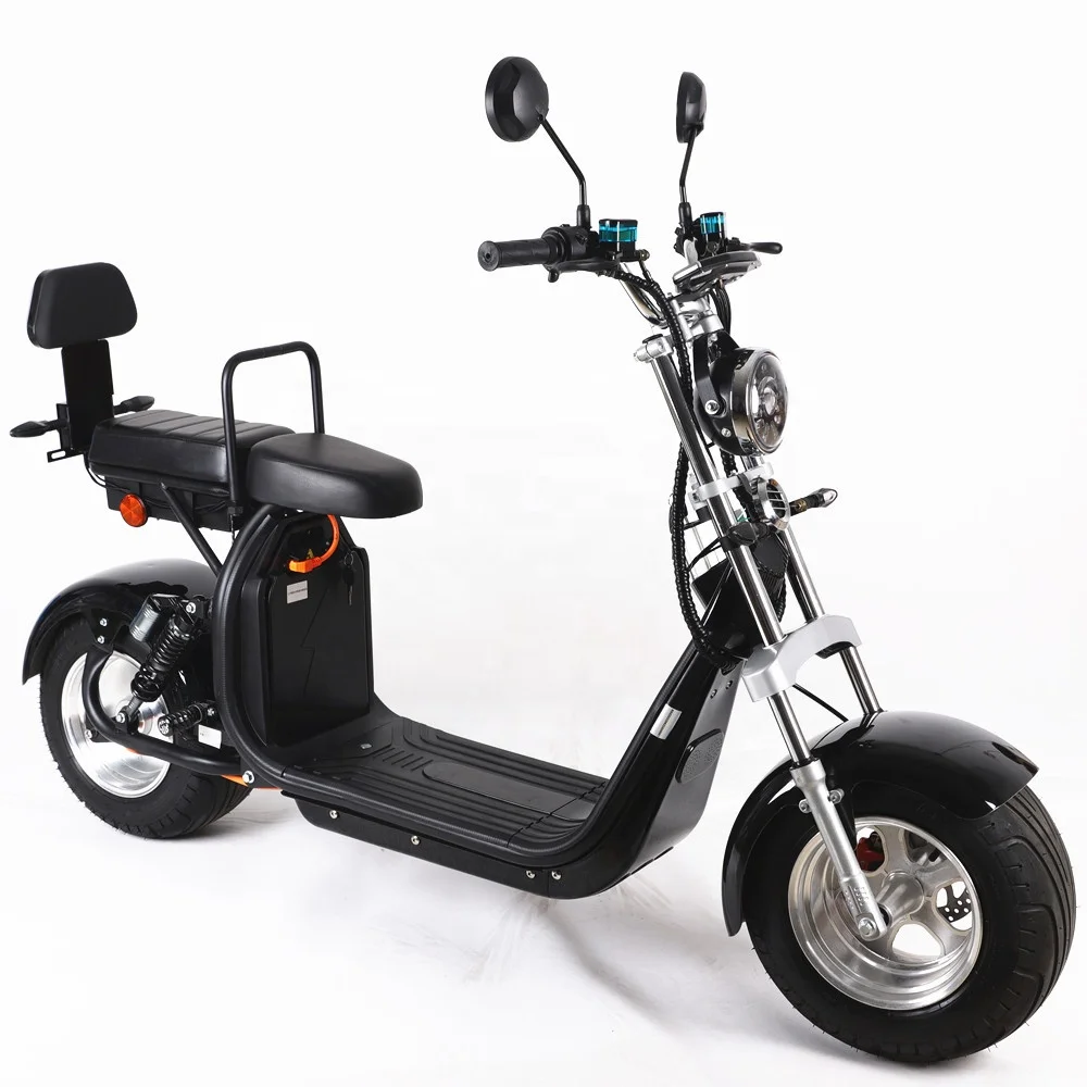 1500w 2000w 60V lithium battery 25km/h 45km/h fat tire citycoco eec big seat all electric scooter price