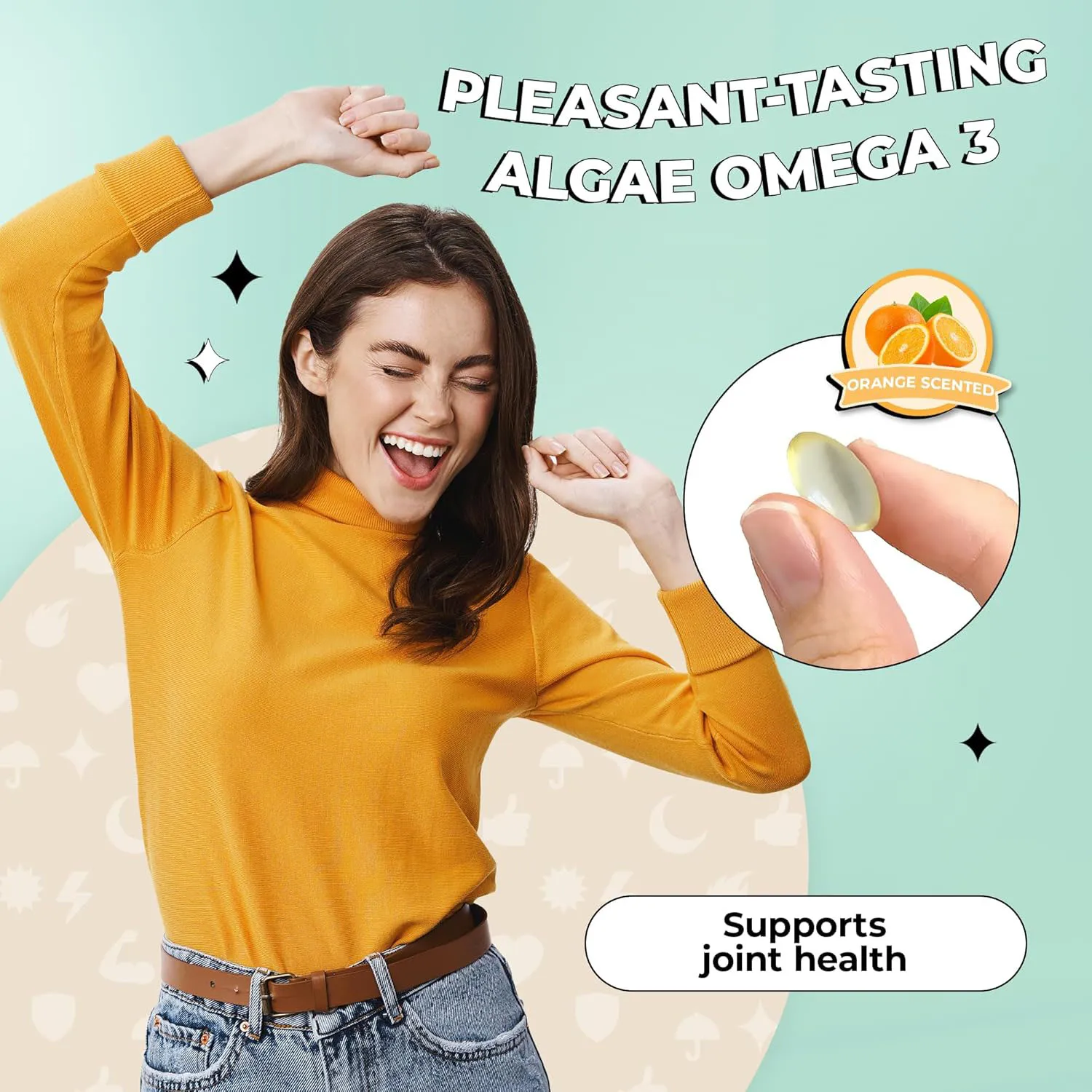 Private Label Algal Oil Omega 3 Omega 6 Vegan DHA EPA Vegan Omega 3 Softgel Capsules Support Heart Brain Health & Joint Mobility