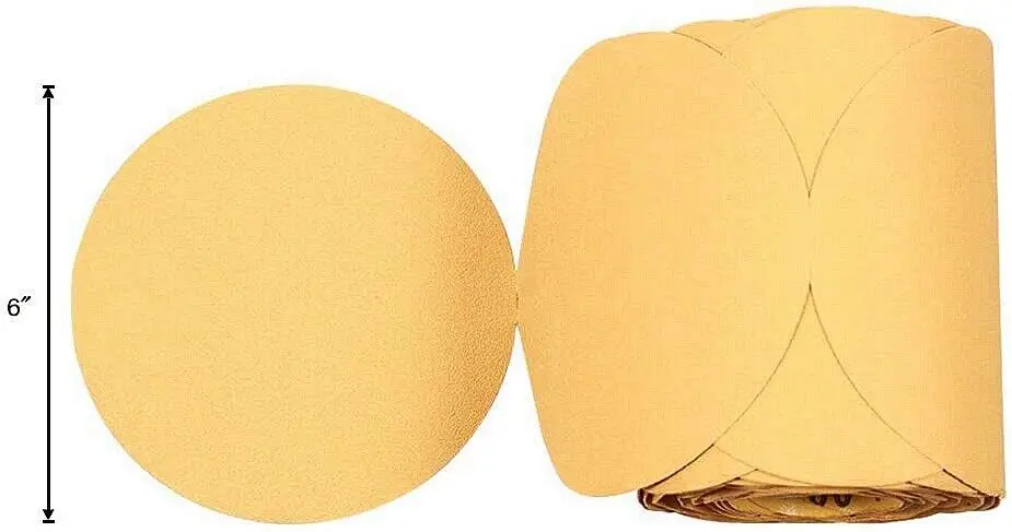 6 inch 600 Grit 100 DA Sanding Disc PSA Sandpaper Roll -Sticky Back