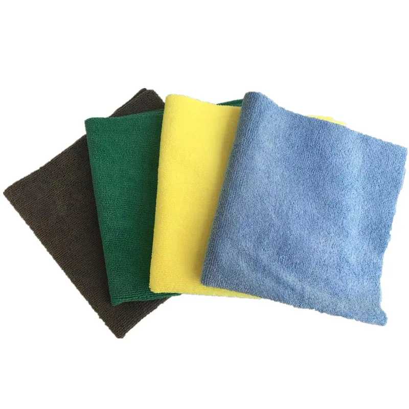 Manufacturer 40*40cm 380 Gsm Edgeless Microfiber 16*16 Inch Warp Knitted Towel Microfiber Terry Cloth Car Detailing Towel