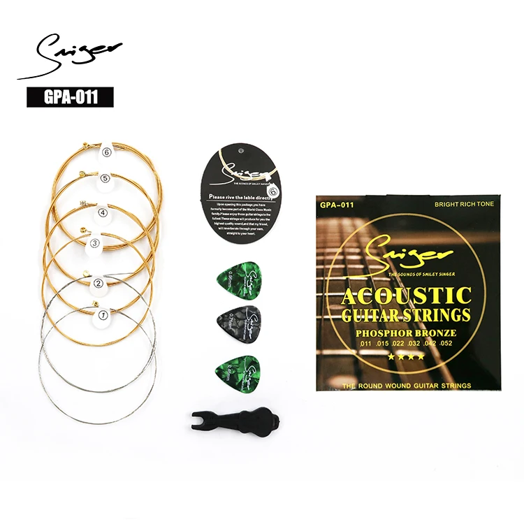Smiger Phosphor Bronze acoustic guitar strings set wholesale  custom logo packaging