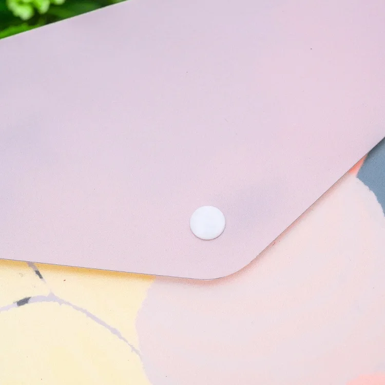 A4 custom PP plastic file bags document wallet file envelope folder with snap button for document stationery tools organization