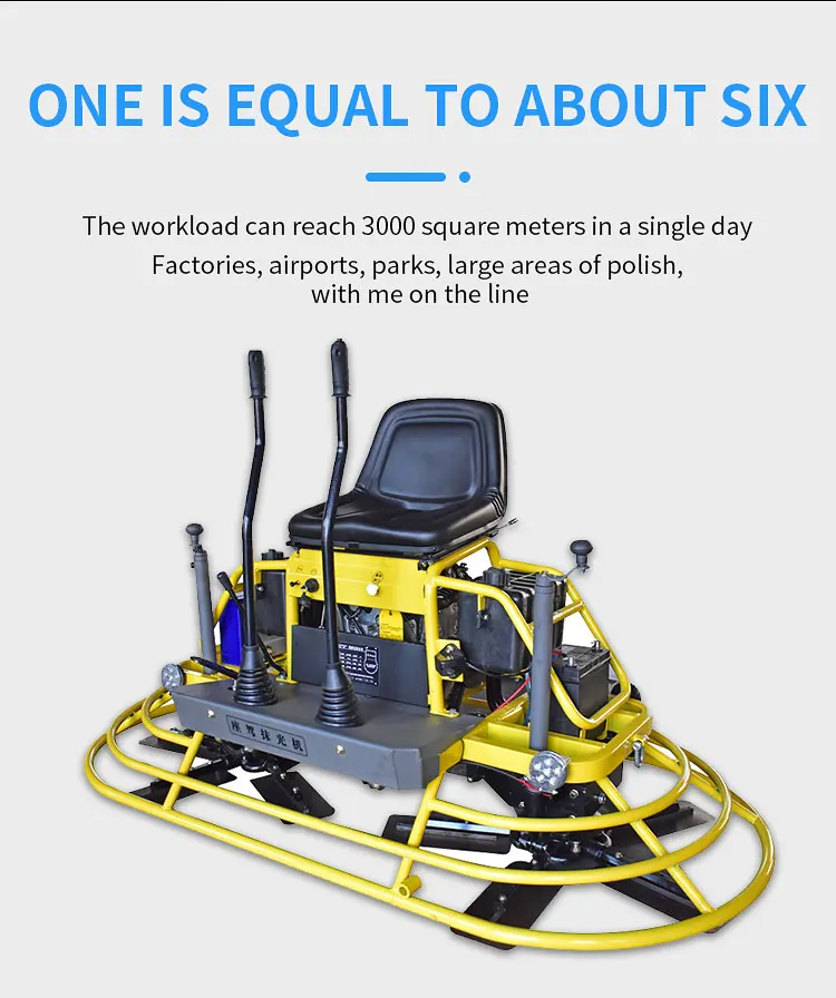 Factory Hot Sale Brand Gasoline Engine Ride On Ride-on Concrete Power Trowel Machine Troweling Machine