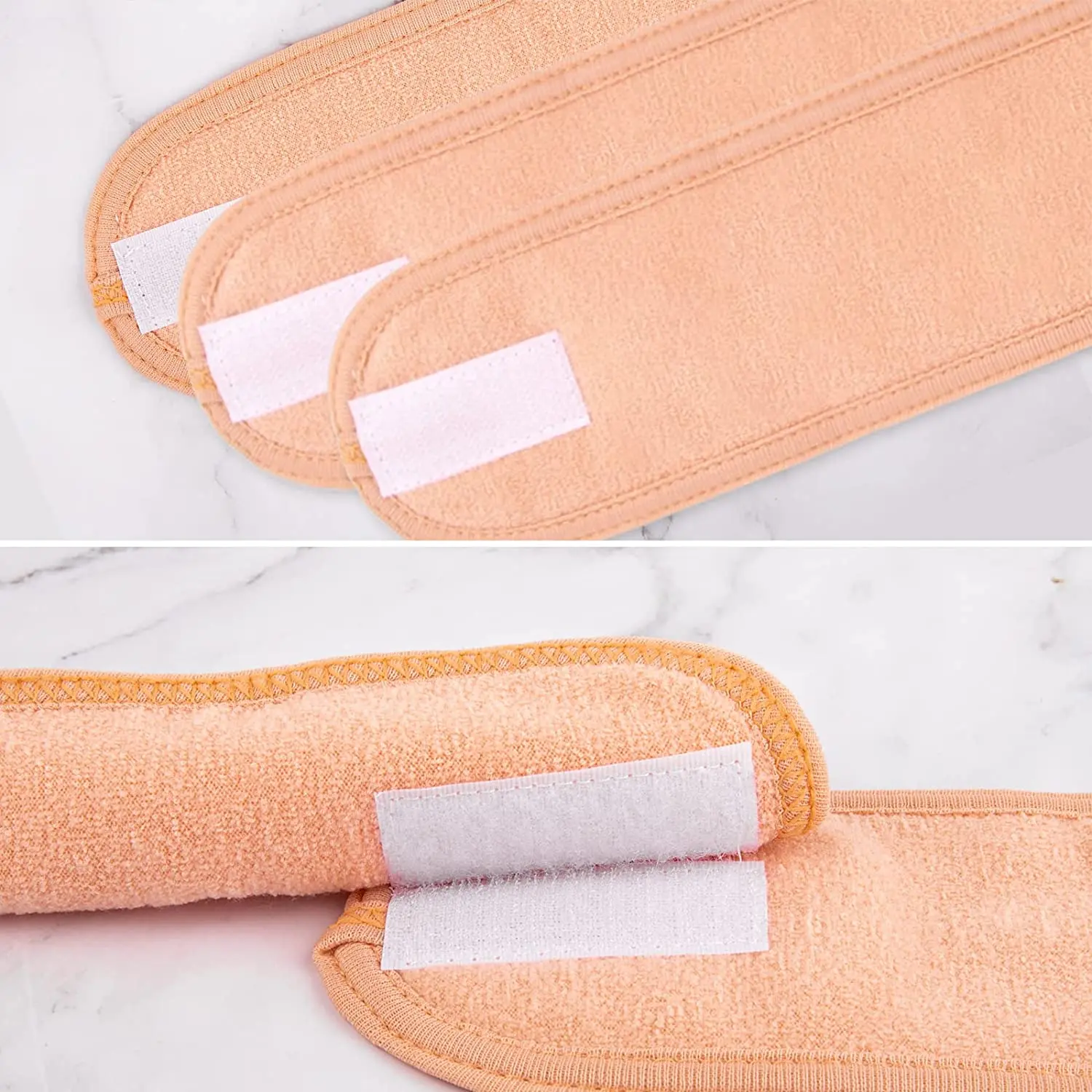 Custom Logo Spa Facial Terry Headband Spa Headband Stretch Towel Washable Facial Hairband Makeup Wrap Headbands
