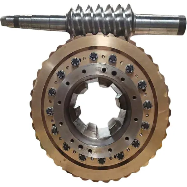 Big brass worm shaft bronze Worm shaft and mini worm gear for winch