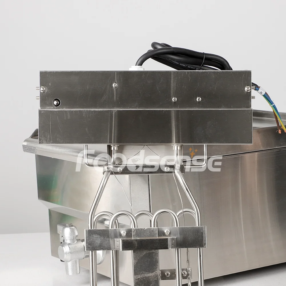 10l electric single potato chips frier fryer machine with gas valve thermostat fryer