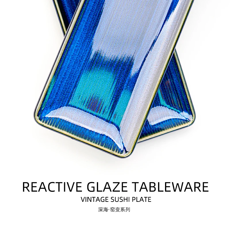 Japanese tableware sushi plate sets stoneware sushi dish  restaurant and hotel crockery