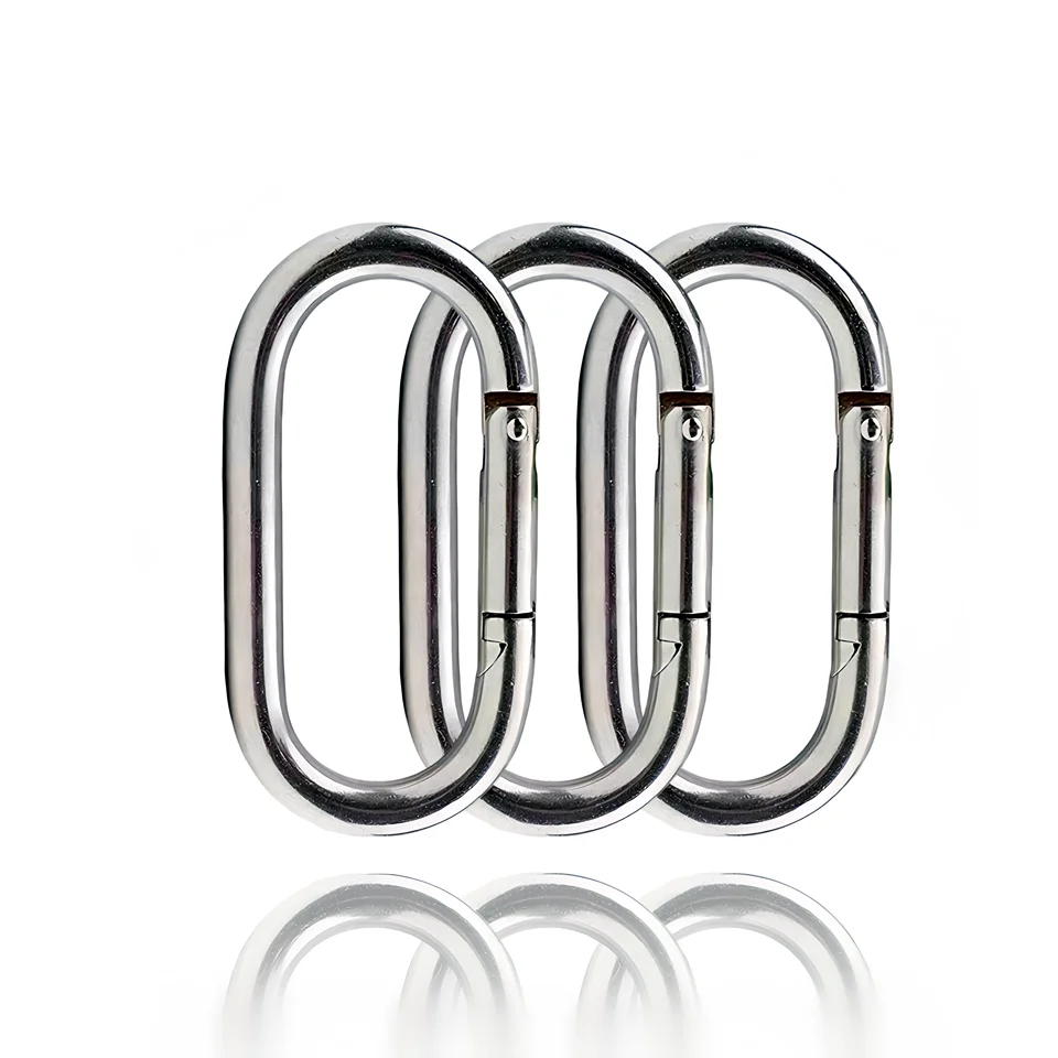 304 Heavy Duty Carabiner Clip Climbing  Hook Multipurpose for Climbing Rigging Ropes Hammocks Stainless hooks Steel Carabiner cl