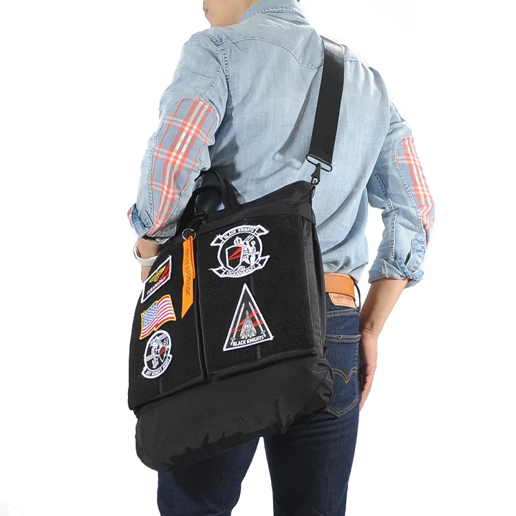Wholesale hot sale oceanarmy military helmet bag airforce pilot helmet bag vintage fashion tote bag