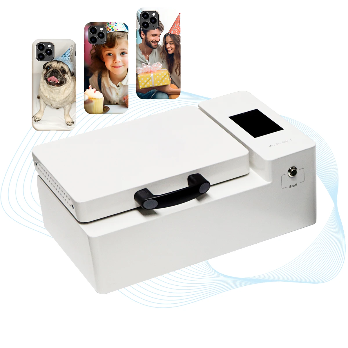 3D Phone Case Printer DIY printing Vacuum Machine DTF Printer with Sublimation Film Sublimation Machine Accessories