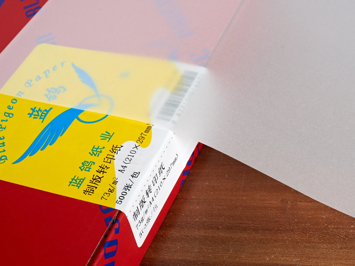 translucency Tracing paper sheets  Customizable size for printing and packing