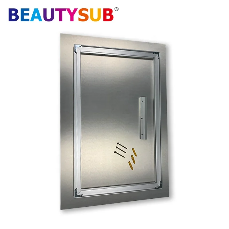 Back Aluminum frame BSF-B002 for hanging mount HD photo panels Aluminum frames for shadow mount display set 45 degree angle