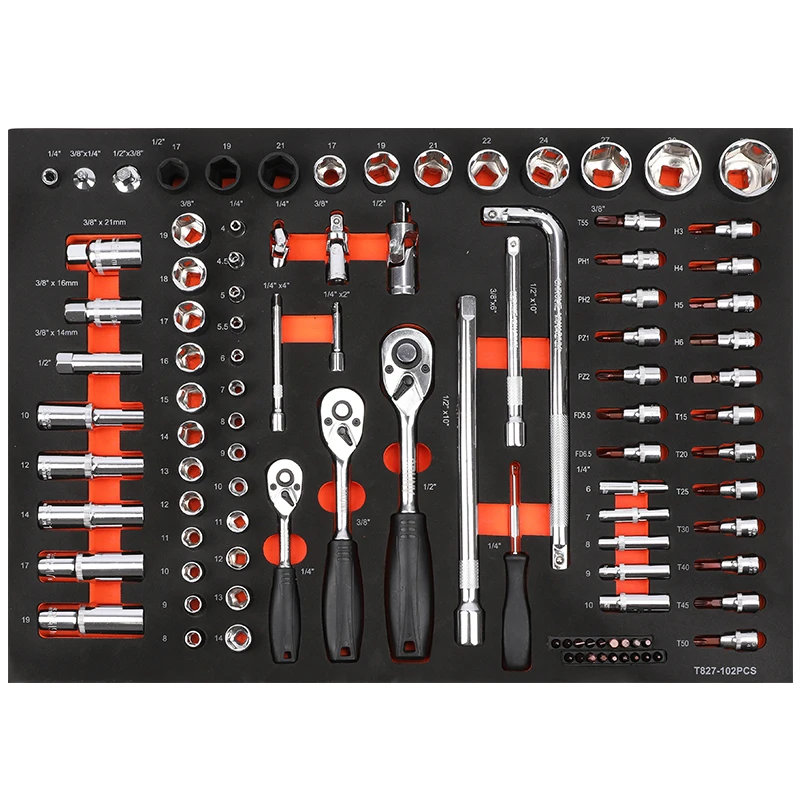 Oem Odm Tool Trolley Cabinet Repairing Vehicles Tool Sets Replaceable Tool Set Trays