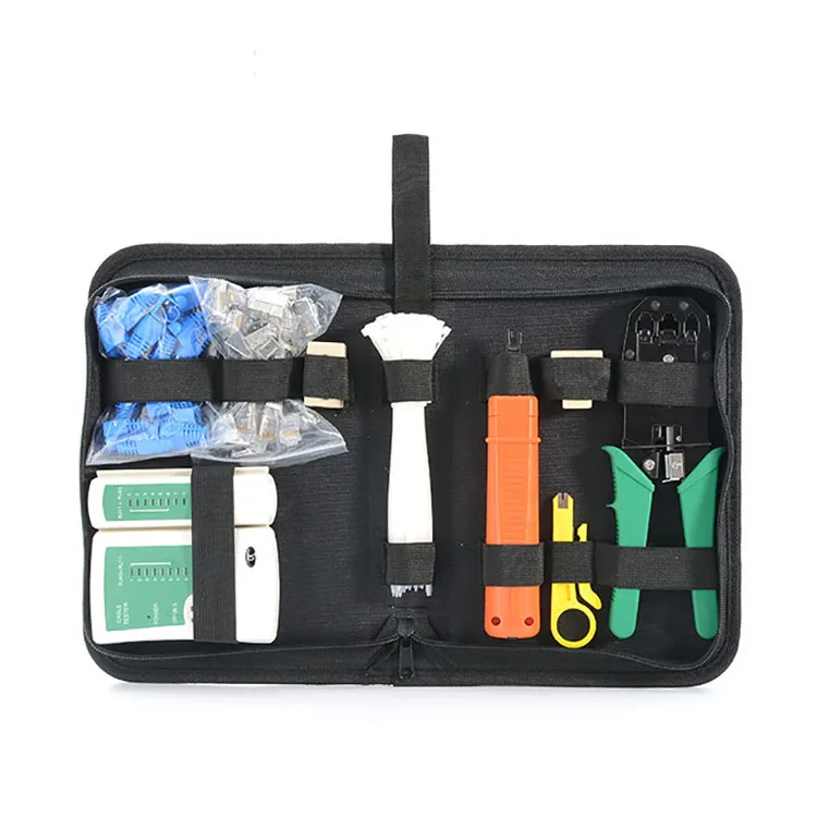Cross-border hardware tools wholesale network cable clamp combination network toolkit home kit manually