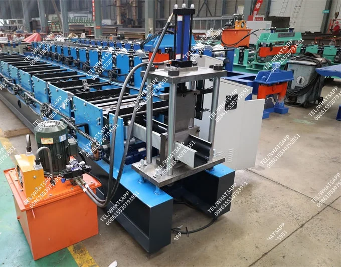 Roofing Rain Gutter Rolling Form Making Machine Downspout   Machines Water Pipe Channel Making Machine