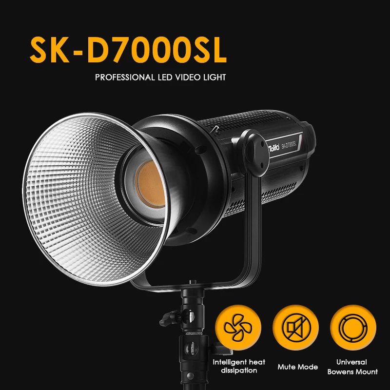 Tolifo 700W фотографическое освещение 110500Lx Lux светодиодное для видеосъемки со встроенными
