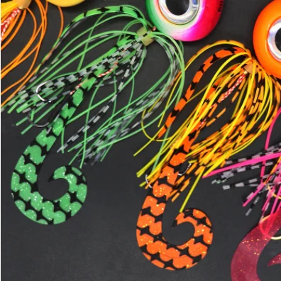 High quality bearded man  40g-120g squid head bearded man boat fishing iron bait sea fishing  lead head silicone skirt lure bait