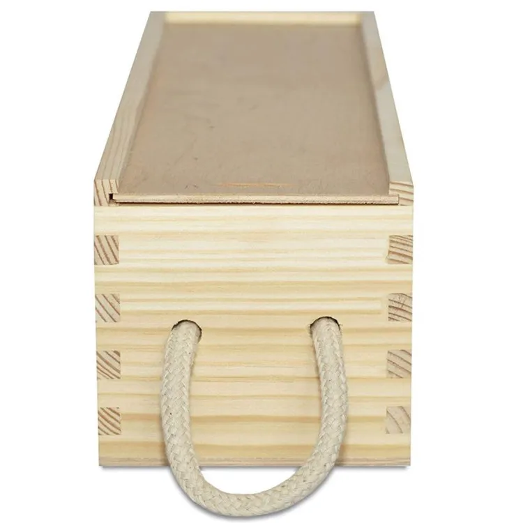 High-grade liquor decorative simple single bottle storage wine box wooden