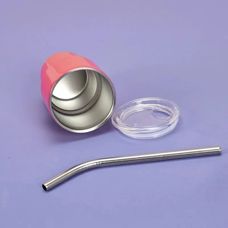 2023 Popular Mini Cup Double Wall 304/201 2oz Shot Glass Tumblers Coffee Travel Mugs Metal Tumbler With Lid With Straw