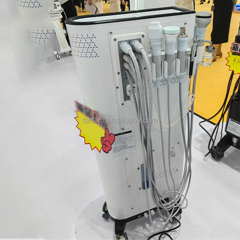 Farslim 8 IN 1 Alice Super Bubble Max Facial dermabrasion H2O2 Diamond Skin cleaning CO2 Oxygen Jet Peel CO2 Skin care Machine